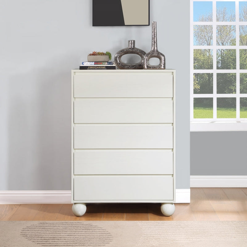 Kent Ash Wood Chest in Cream - KentCream-CH