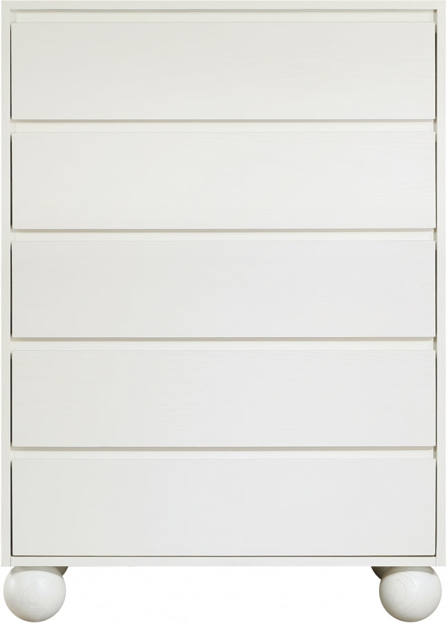 Kent Ash Wood Chest in Cream - KentCream-CH