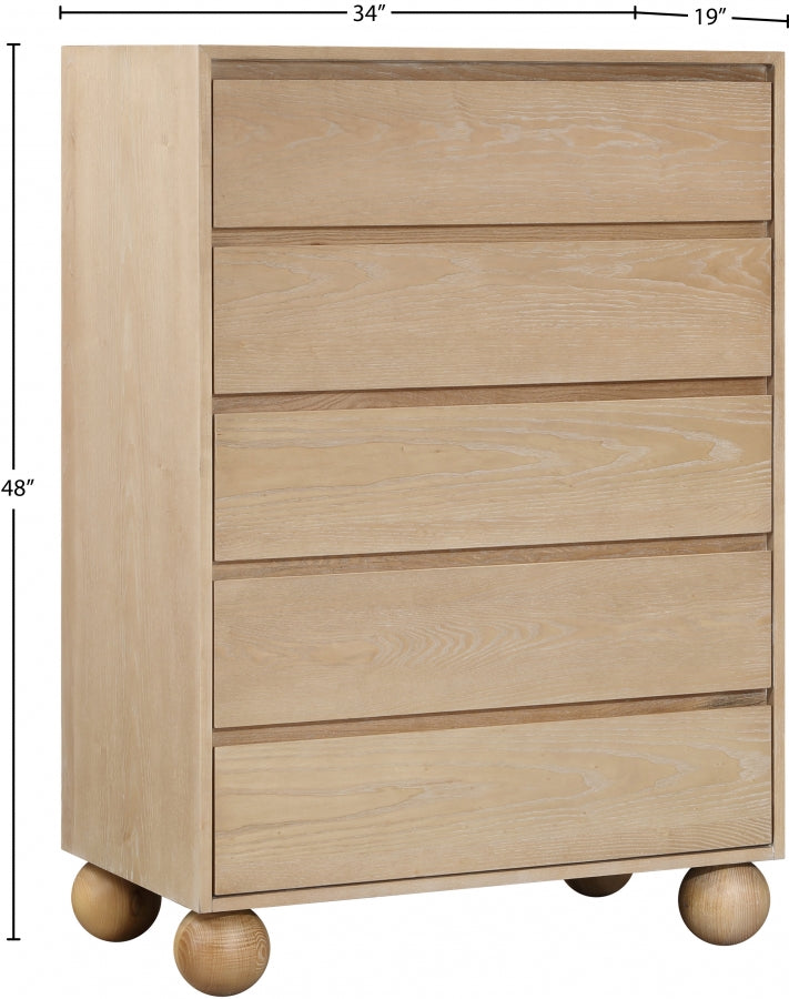 Kent Ash Wood Chest in Natural - KentNatural-CH