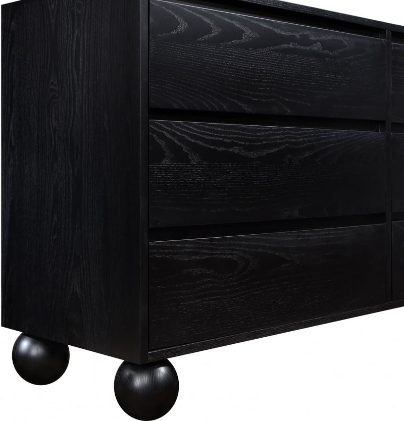 Kent Ash Wood Dresser in Black - KentBlack-D