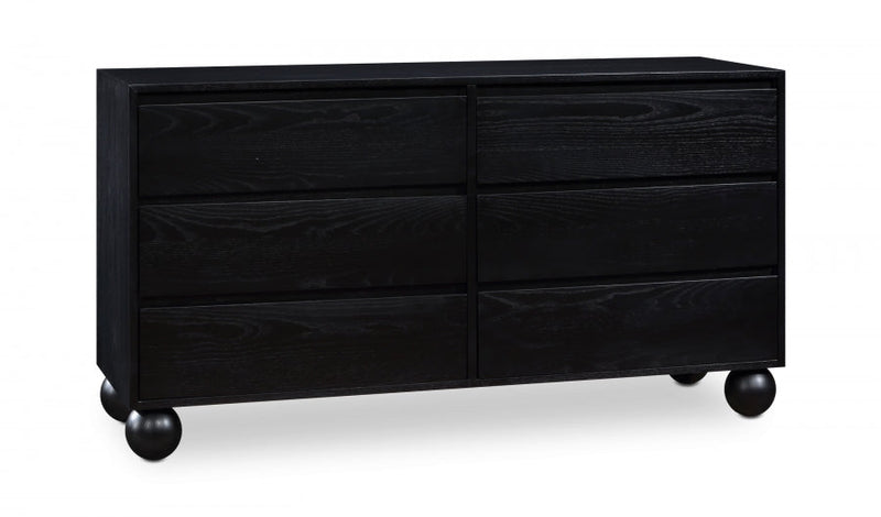 Kent Ash Wood Dresser in Black - KentBlack-D