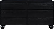 Kent Ash Wood Dresser in Black - KentBlack-D