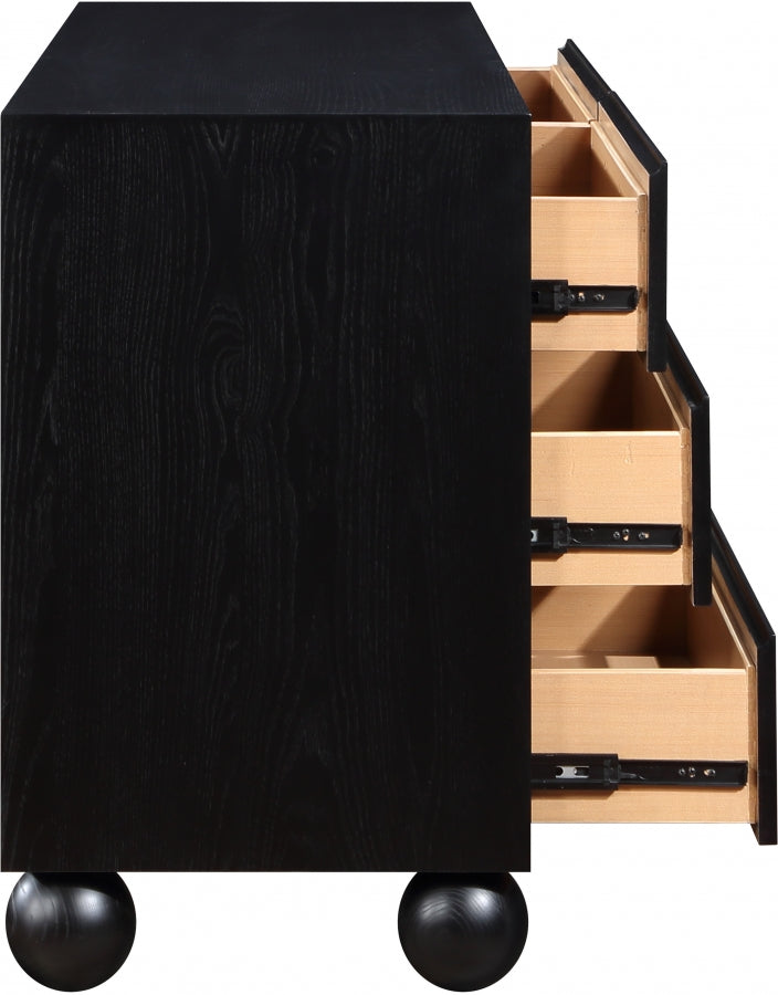 Kent Ash Wood Dresser in Black - KentBlack-D