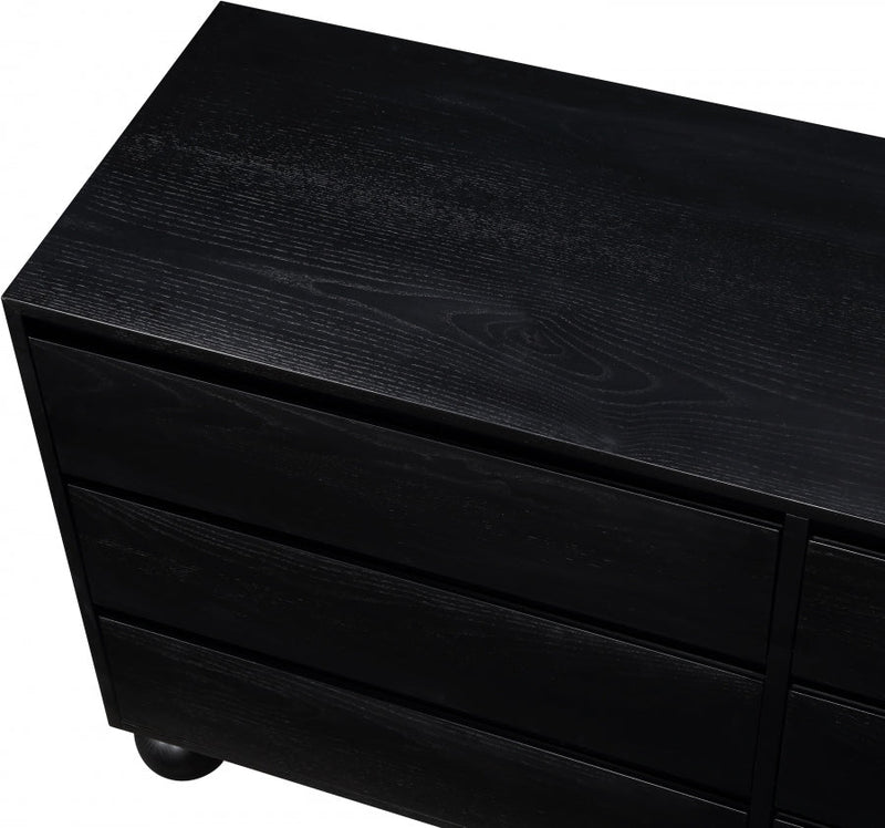 Kent Ash Wood Dresser in Black - KentBlack-D