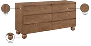 Kent Ash Wood Dresser in Brown - KentWalnut-D