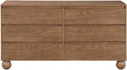 Kent Ash Wood Dresser in Brown - KentWalnut-D