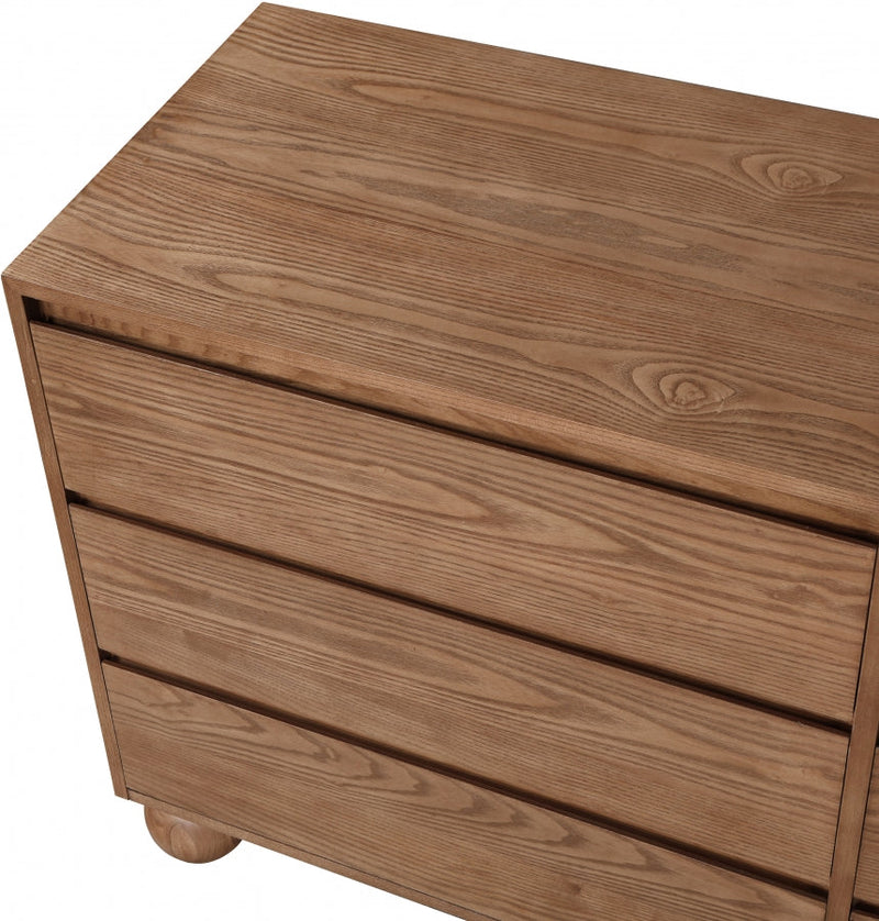 Kent Ash Wood Dresser in Brown - KentWalnut-D