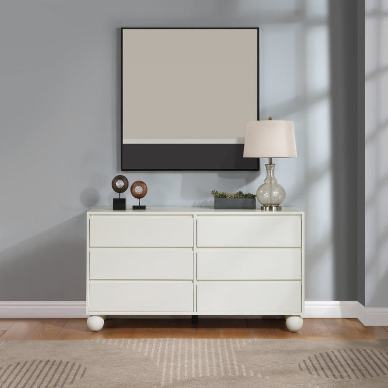 Kent Ash Wood Dresser in Cream - KentCream-D