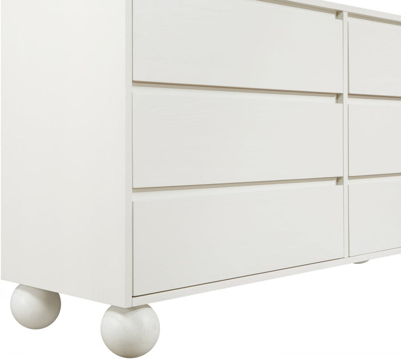 Kent Ash Wood Dresser in Cream - KentCream-D