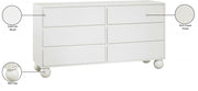 Kent Ash Wood Dresser in Cream - KentCream-D