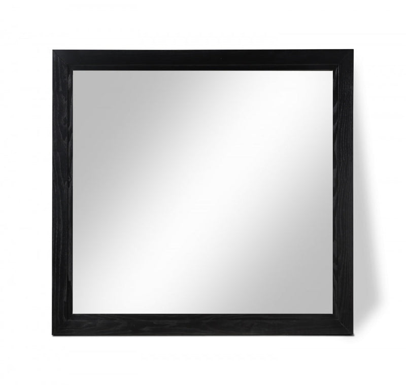 Kent Ash Wood Mirror in Black - KentBlack-M
