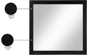 Kent Ash Wood Mirror in Black - KentBlack-M