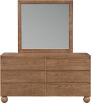 Kent Ash Wood Mirror in Brown - KentWalnut-M