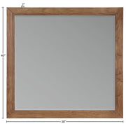 Kent Ash Wood Mirror in Brown - KentWalnut-M