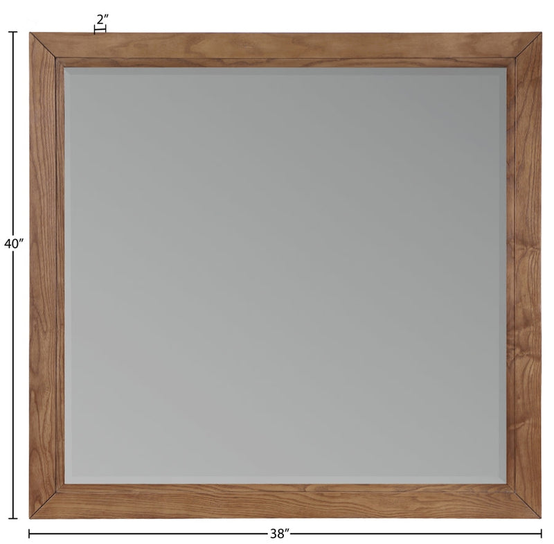 Kent Ash Wood Mirror in Brown - KentWalnut-M