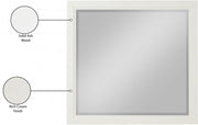 Kent Ash Wood Mirror in Cream - KentCream-M