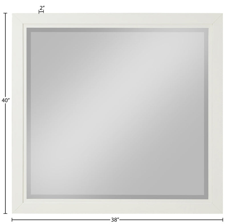 Kent Ash Wood Mirror in Cream - KentCream-M