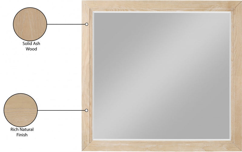 Kent Ash Wood Mirror in Natural - KentNatural-M