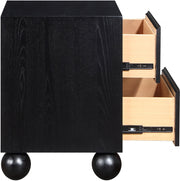 Kent Ash Wood Nightstand in Black - KentBlack-NS