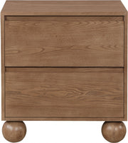 Kent Ash Wood Nightstand in Brown - KentWalnut-NS