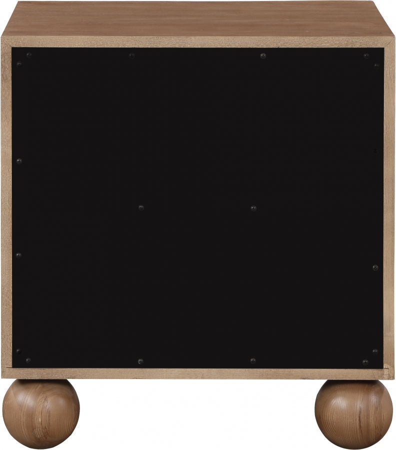Kent Ash Wood Nightstand in Brown - KentWalnut-NS