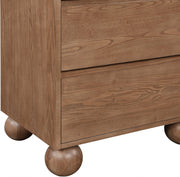Kent Ash Wood Nightstand in Brown - KentWalnut-NS