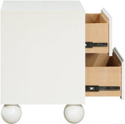 Kent Ash Wood Nightstand in Cream - KentCream-NS