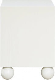 Kent Ash Wood Nightstand in Cream - KentCream-NS