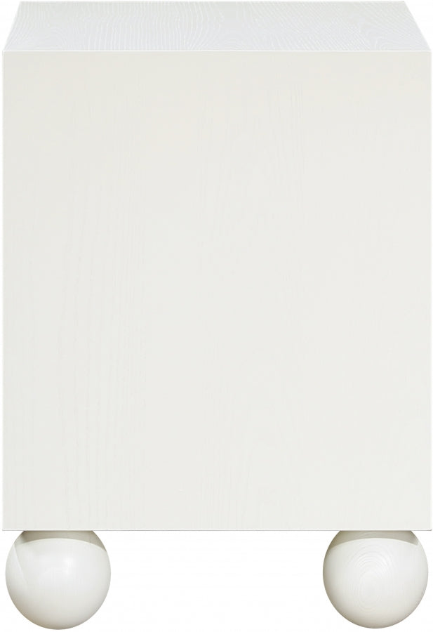 Kent Ash Wood Nightstand in Cream - KentCream-NS