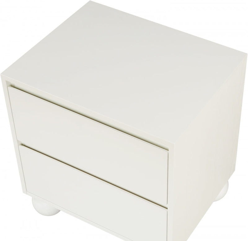 Kent Ash Wood Nightstand in Cream - KentCream-NS