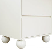 Kent Ash Wood Nightstand in Cream - KentCream-NS