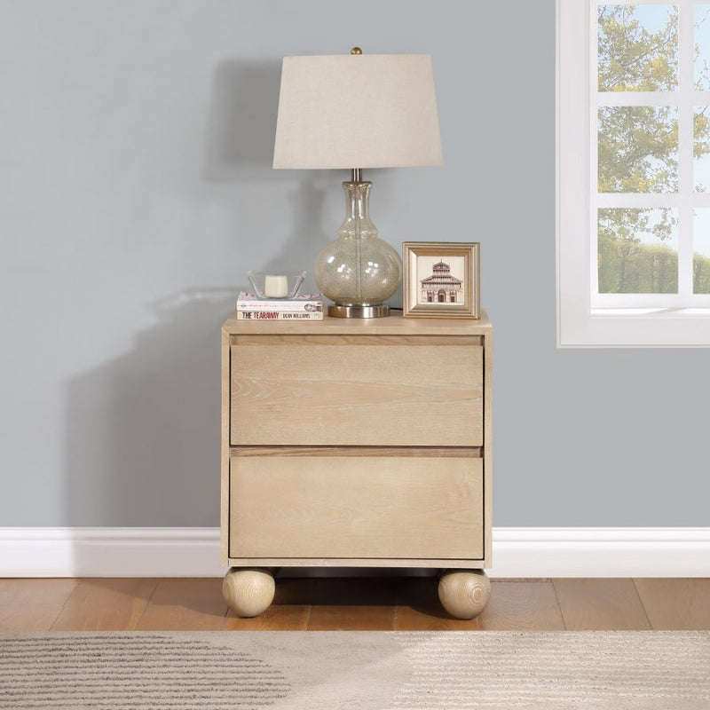 Kent Ash Wood Nightstand in Natural - KentNatural-NS