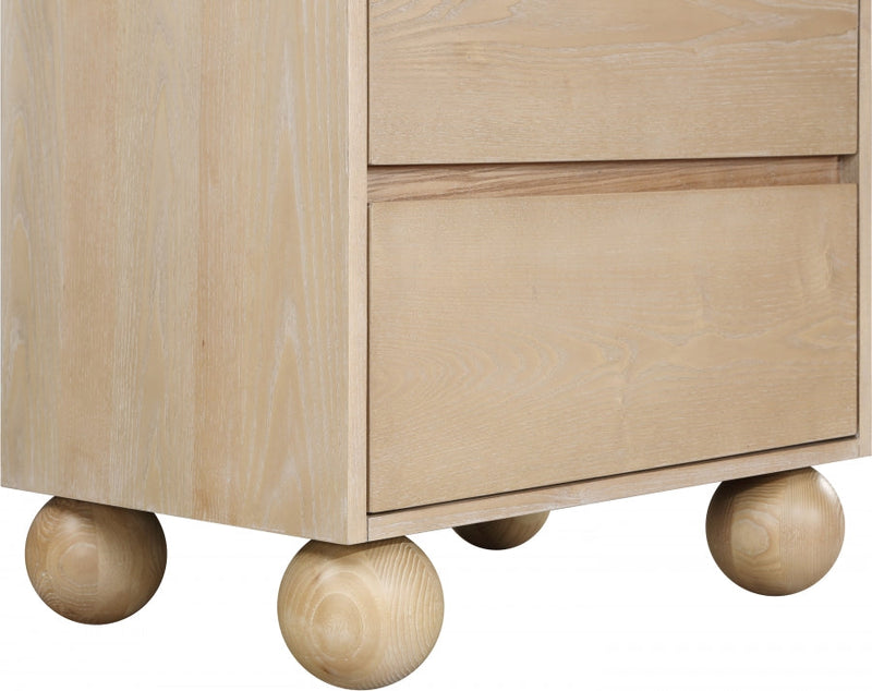 Kent Ash Wood Nightstand in Natural - KentNatural-NS