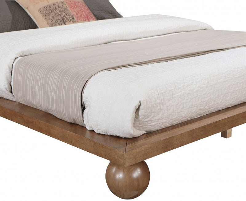 Kent King Bed (3 Boxes) Brown - Gate FurnitureKing Bed