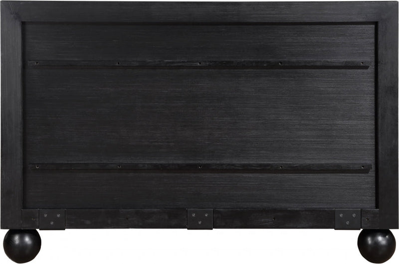 Kent Queen Bed (3 Boxes) Black - Gate FurnitureQueen Bed