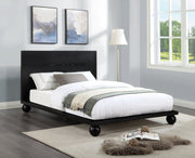 Kent Queen Bed (3 Boxes) Black - Gate FurnitureQueen Bed