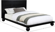Kent Queen Bed (3 Boxes) Black - Gate FurnitureQueen Bed