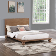 Kent Queen Bed (3 Boxes) Brown - Gate FurnitureQueen Bed