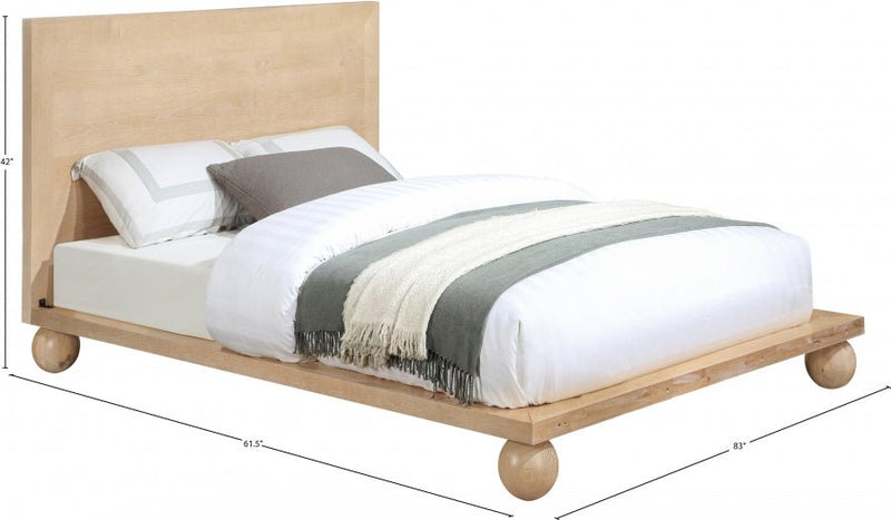 Kent Queen Bed (3 Boxes) Natural - Gate FurnitureQueen Bed