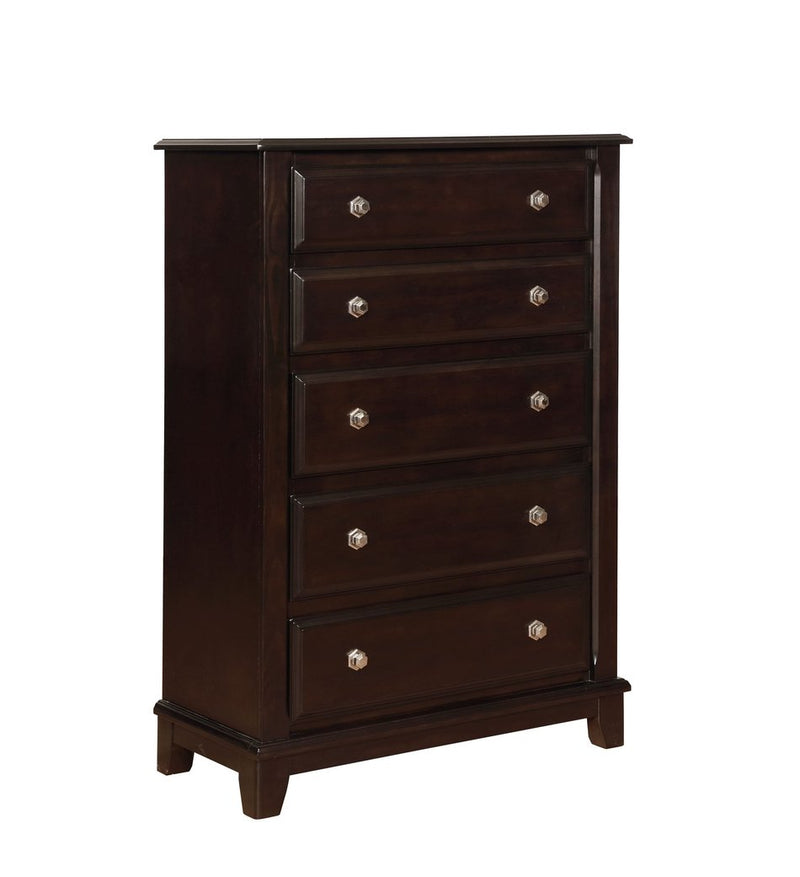 Kenton Dark Brown Chest - B1820-4 - Gate Furniture