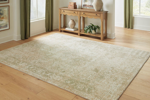 Kenwich Green/Ivory/Beige Large Rug - R408901