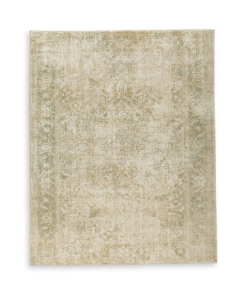 Kenwich Green/Ivory/Beige Large Rug - R408901