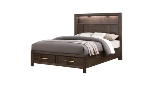 Kenzo Queen Bed Walnut - Kenzo Queen Bed Walnut