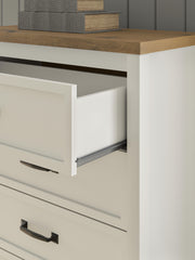 Kerisden White/Brown Chest of Drawers - EB1480-245