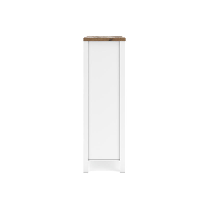 Kerisden White/Brown Chest of Drawers - EB1480-245