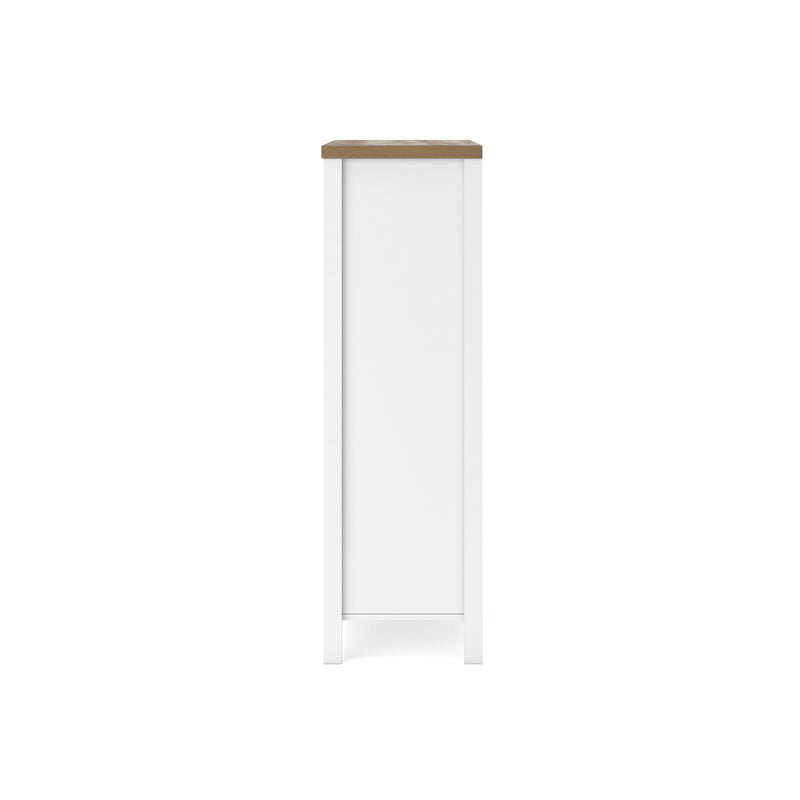 Kerisden White/Brown Chest of Drawers - EB1480-245