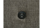 Kerle Charcoal LAF Sleeper Sofa Chaise - Gate FurnitureSleeper Sectional