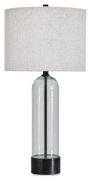Kerrbrook Clear/Black Table Lamp - L430944