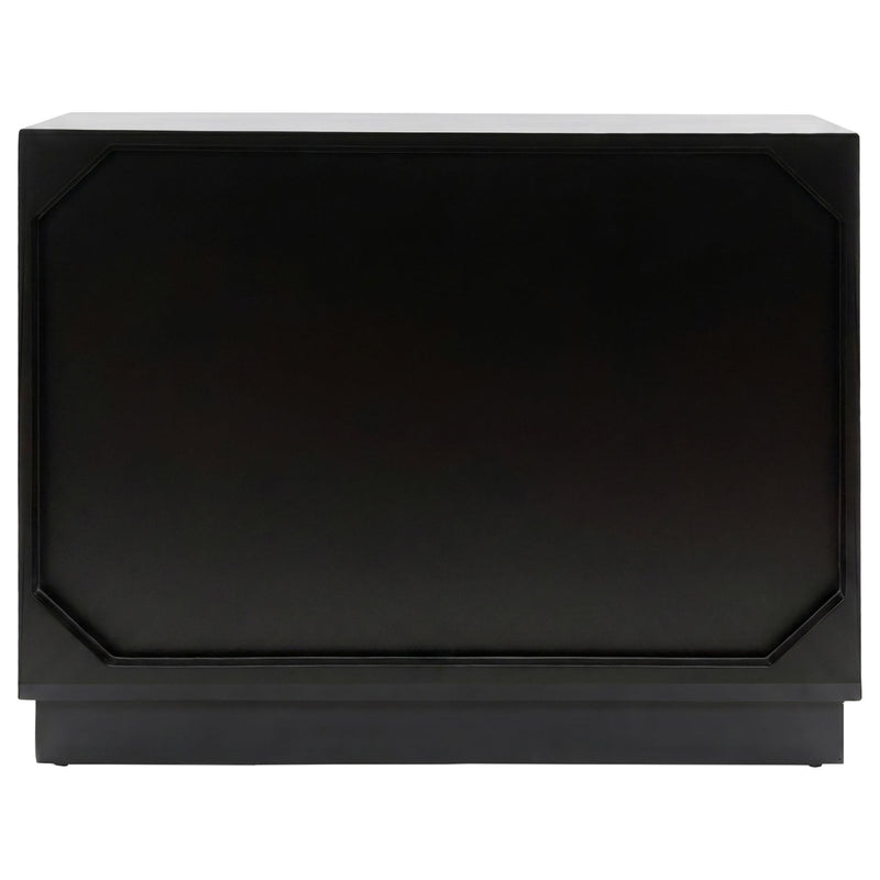 Kerrick 2-door Bone Inlay Accent Cabinet Beige and Black - 950451