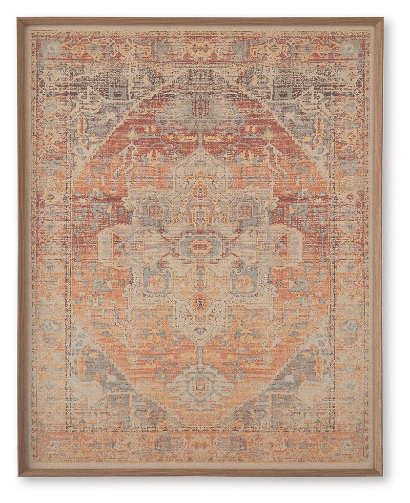 Kerrickson Red/Orange/Blue Wall Art - A8000547